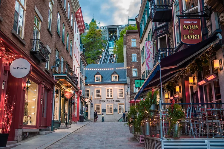 Truck parked securely in Quebec City